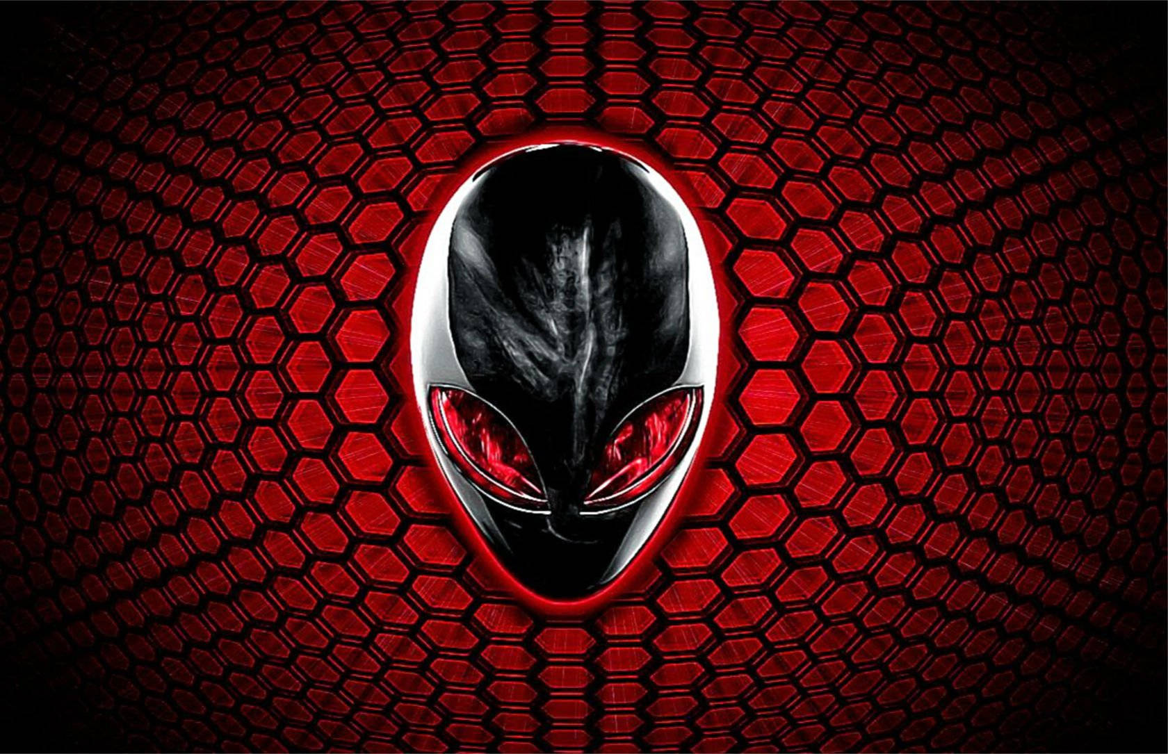 Cool Red Alienware For Gaming Desktop Background