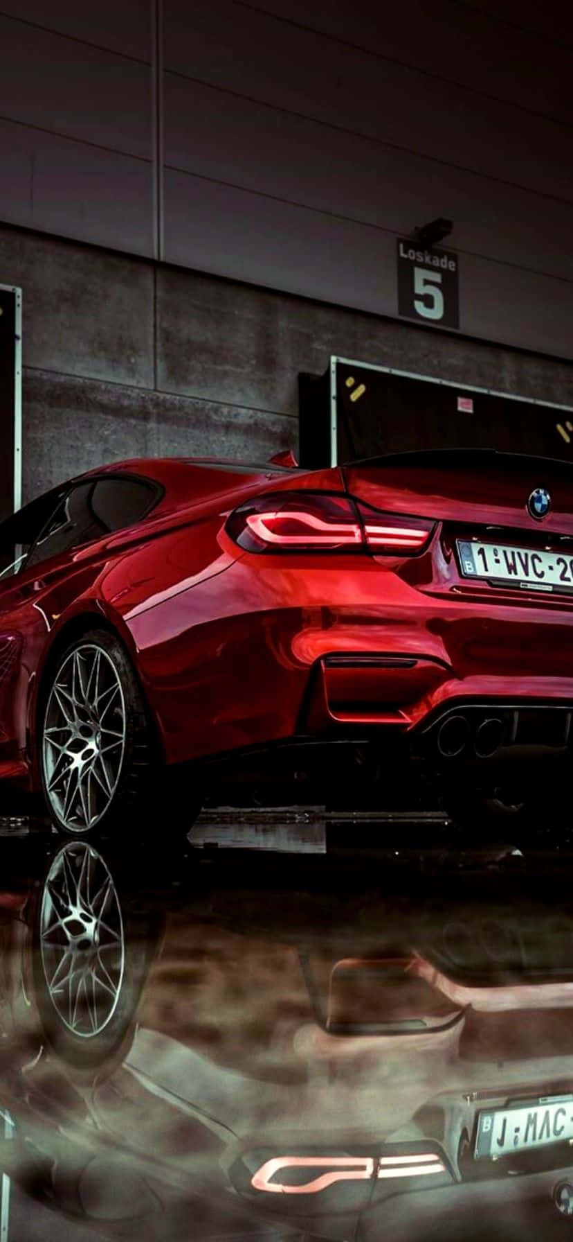 Cool Red Bmw Background