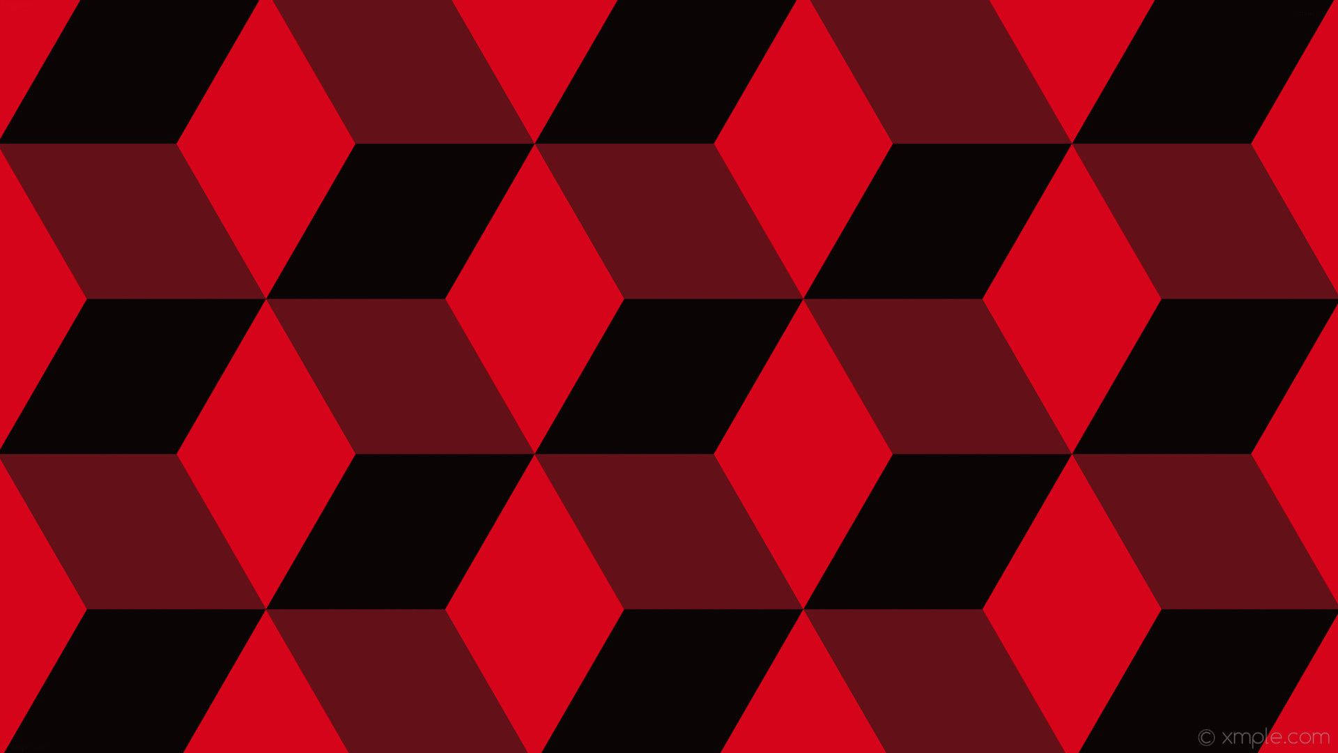 Cool Red Cubes Background