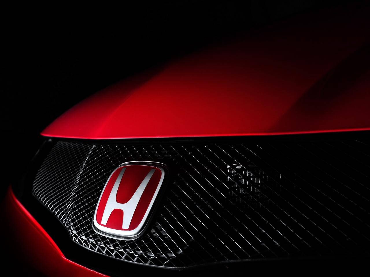 Cool Red Front Honda Logo Background