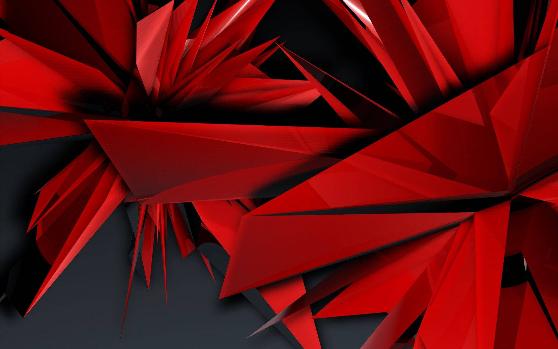 Cool Red Glass Shards Background