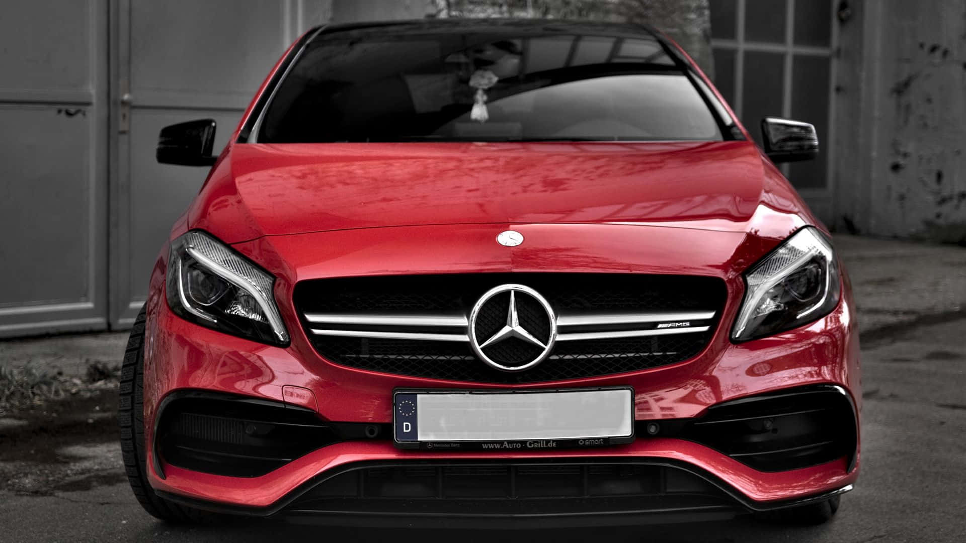 Cool Red Mercedes Benz Car Hd Background