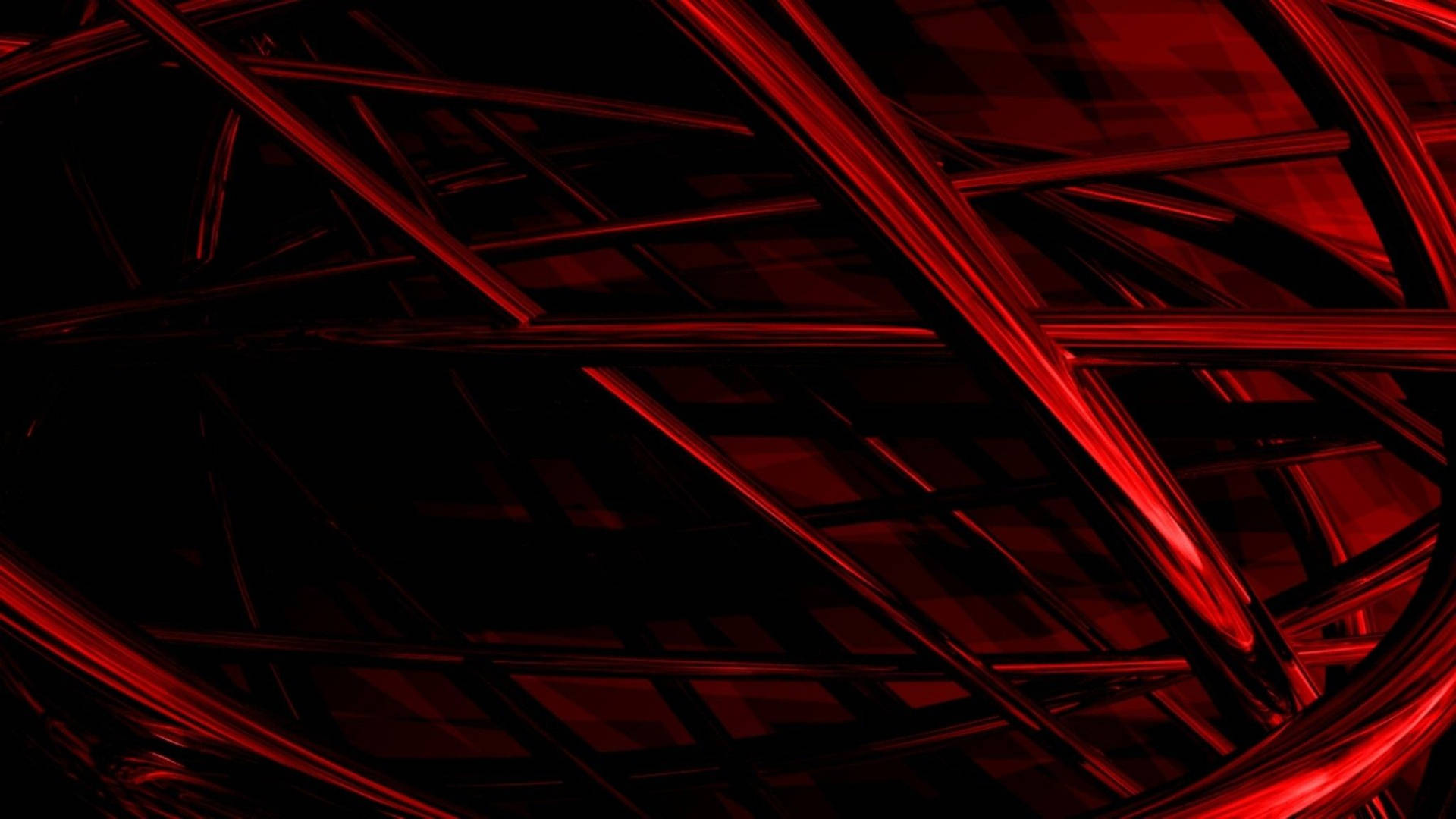 Cool Red Metallic Rods Background