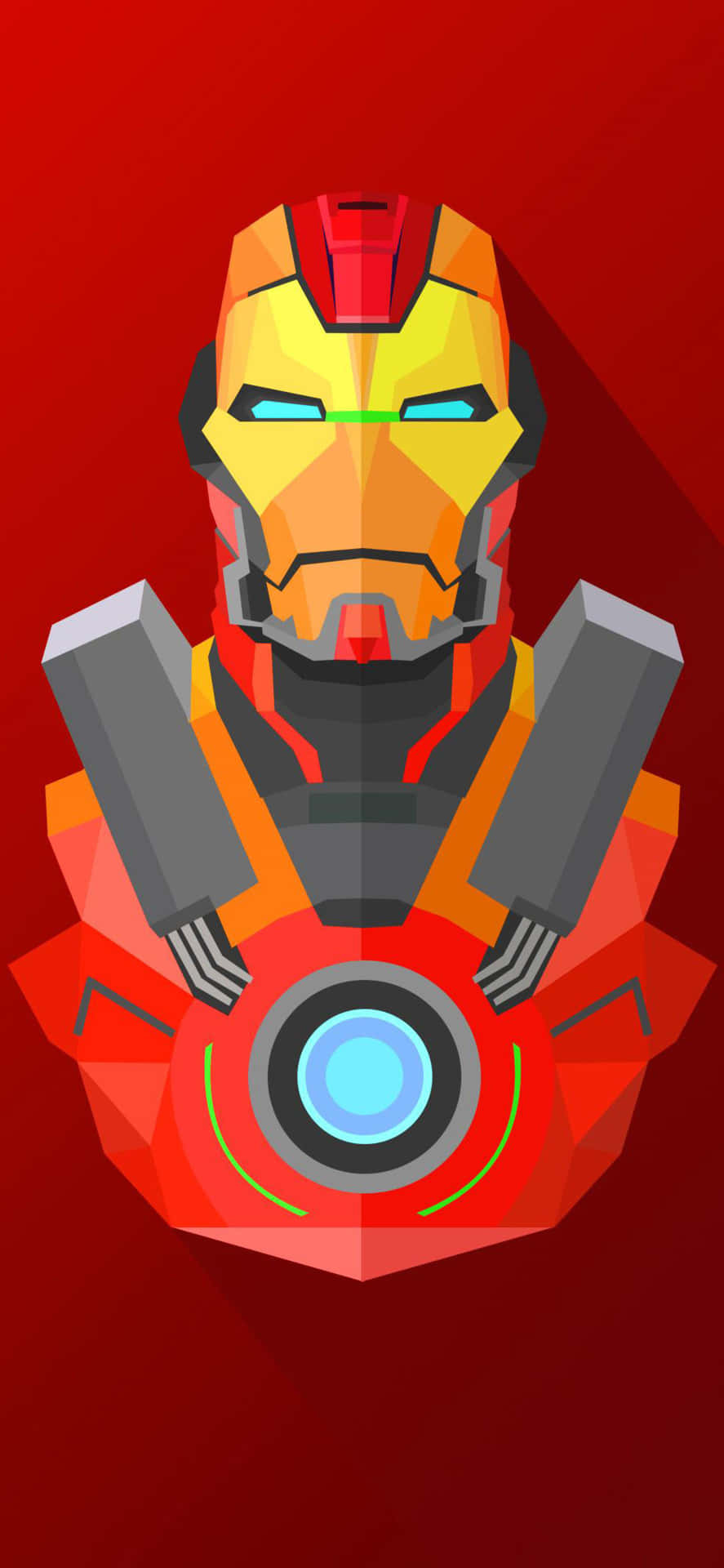Cool Red Orange Iron Man Iphone