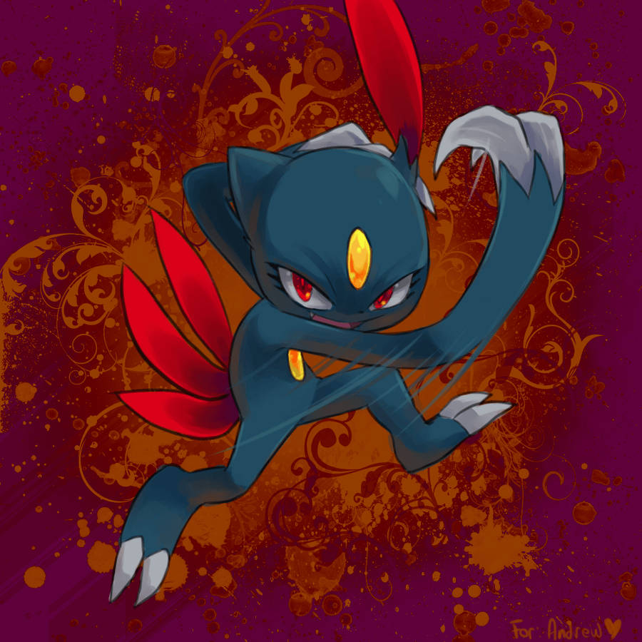 Cool Red Sneasel Background