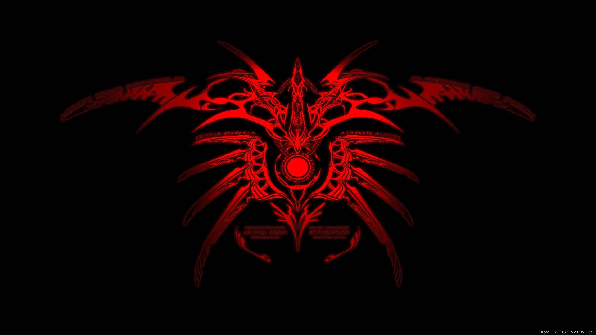 Cool Red Tribal Design Background