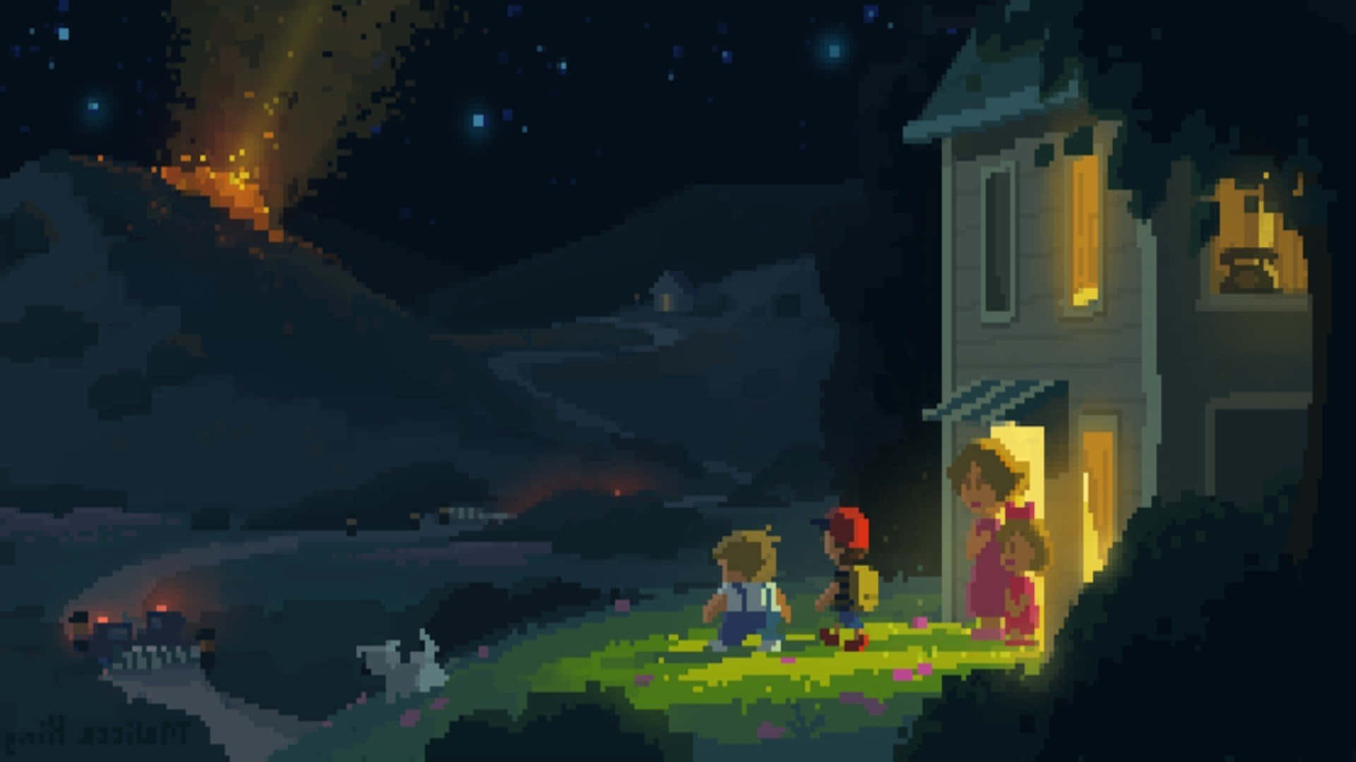 Cool Retro Game Background