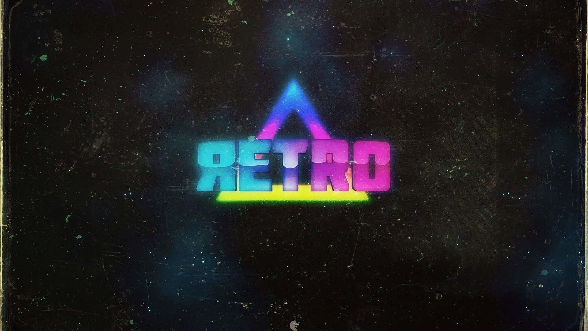 Cool Retro Lettering Background