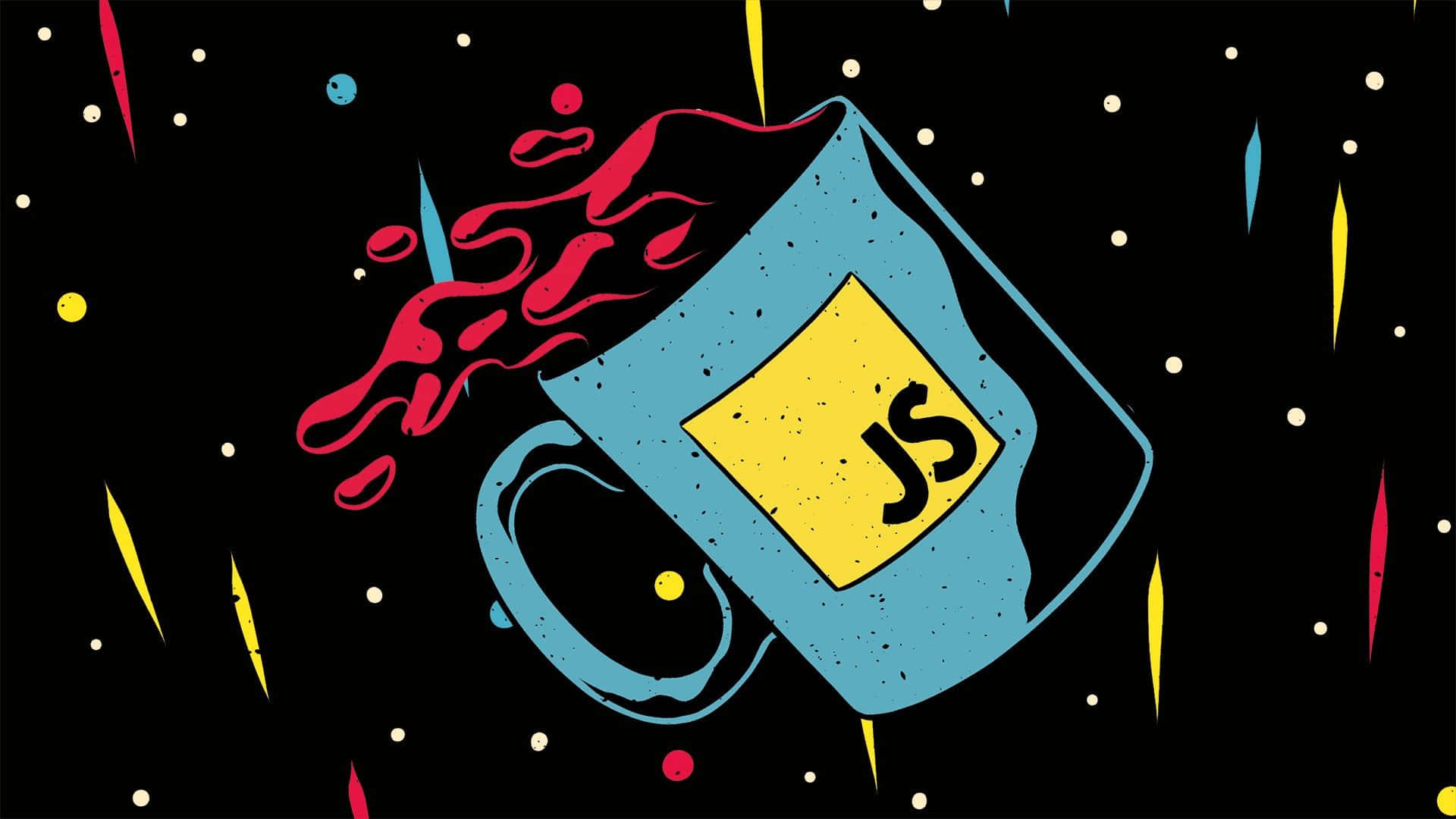 Cool Retro Mug Art Background