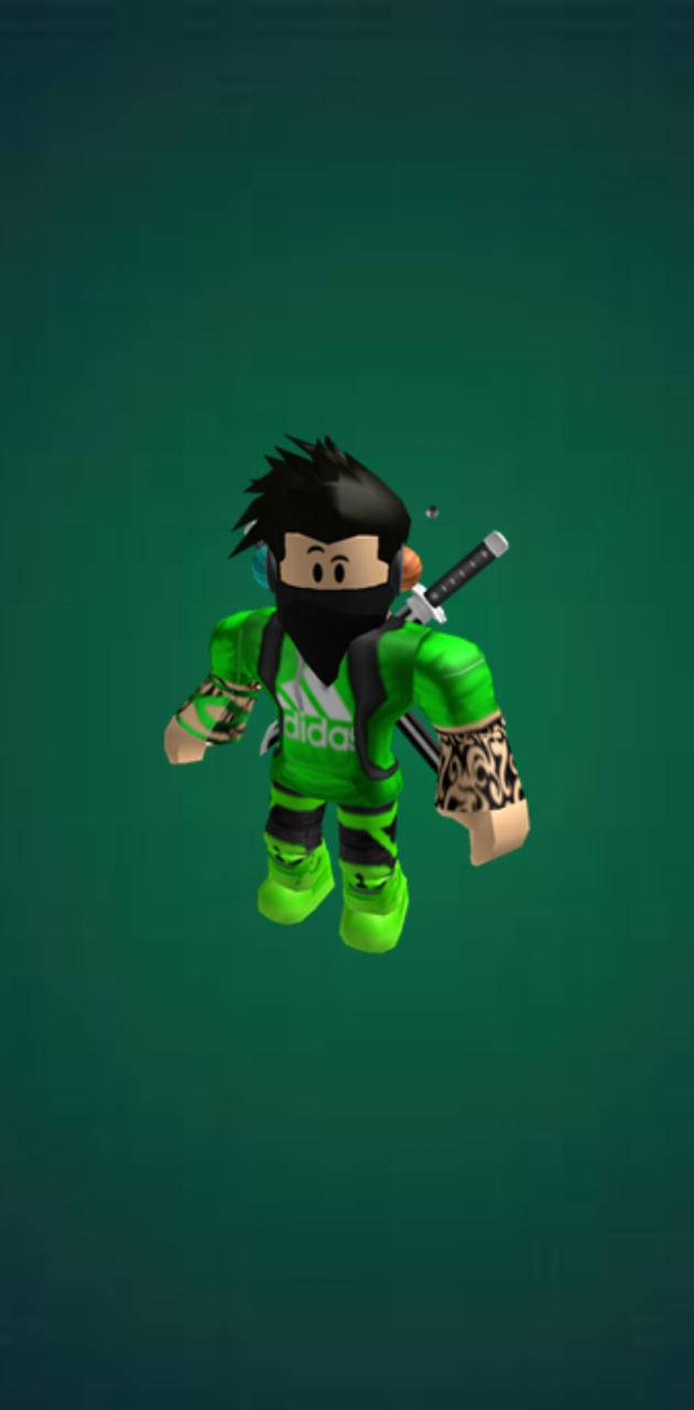 Cool Roblox Green Man Background