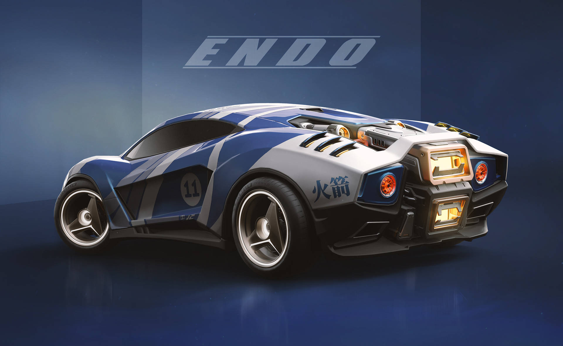 Cool Rocket League Endo Car Background