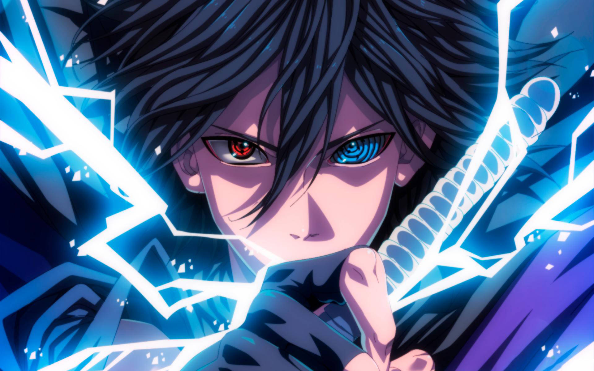 Cool Sasuke Pure Power Background