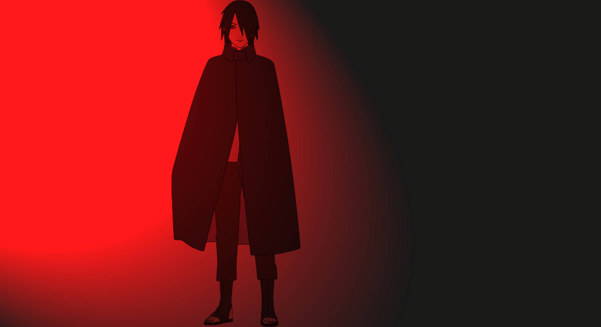 Cool Sasuke Red Light Background