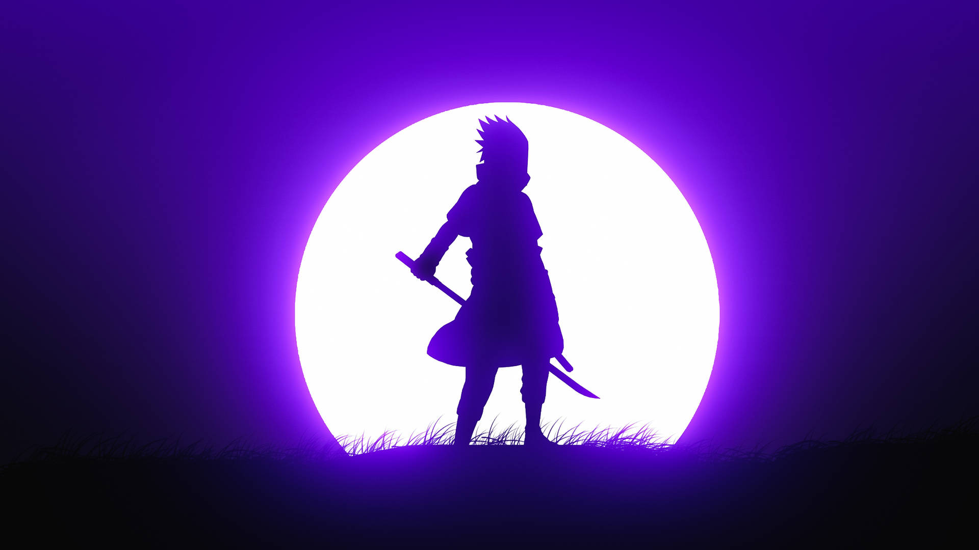 Cool Sasuke Silhouette Background