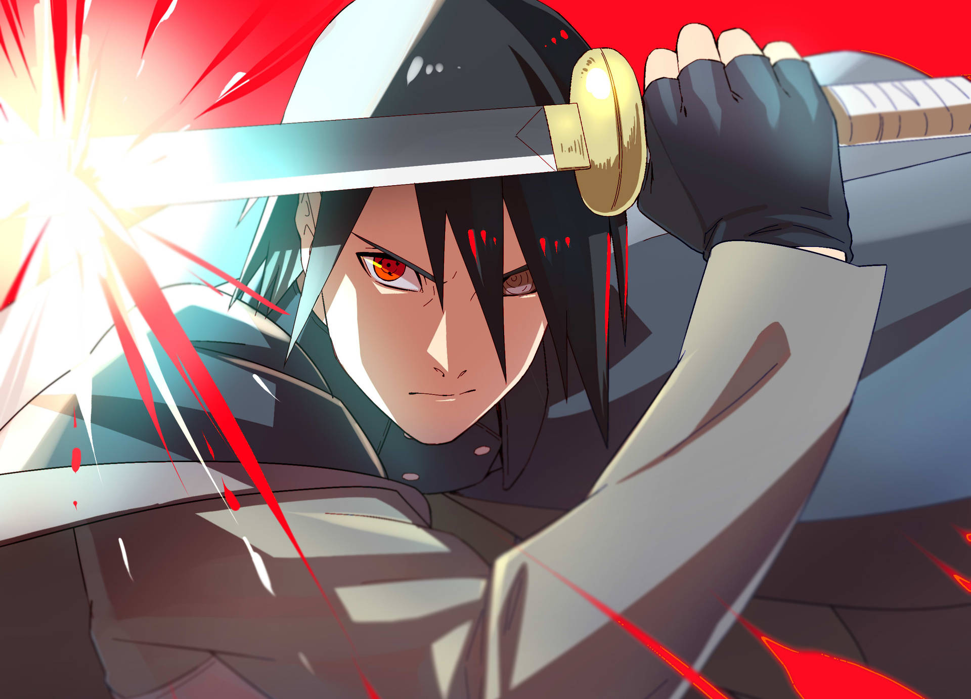 Cool Sasuke Sword Parry