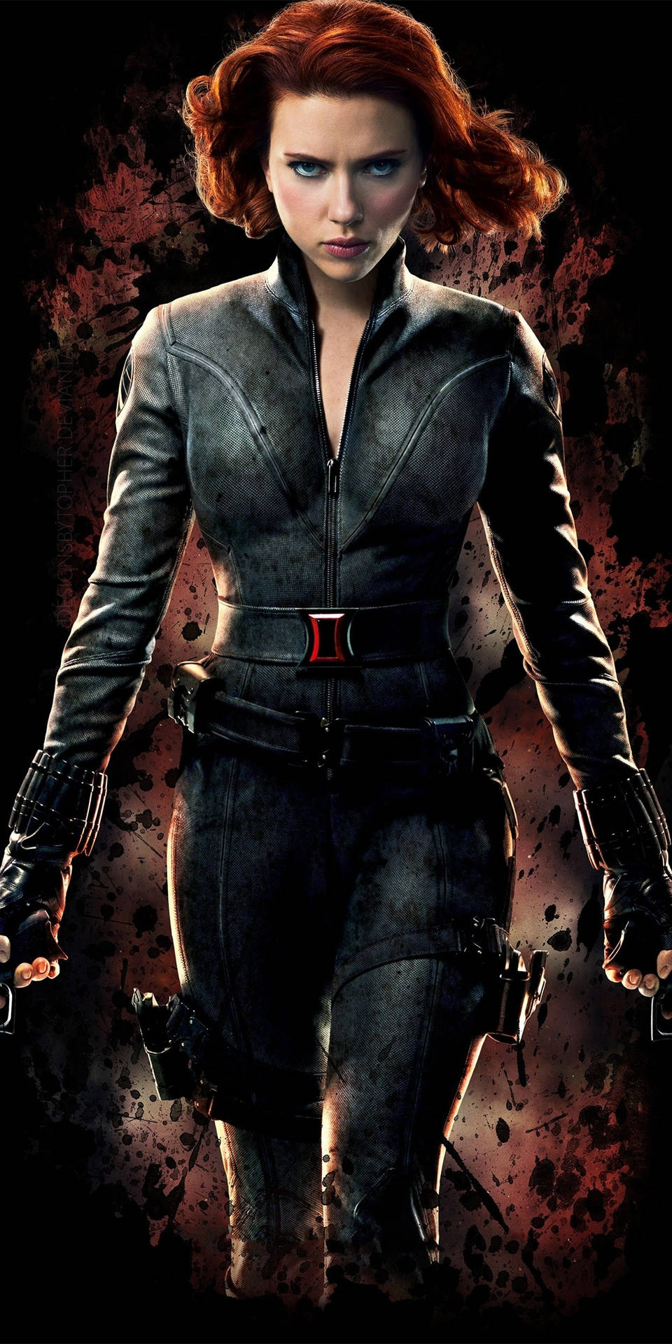 Cool Scarlett Johansson As Black Widow Iphone Background