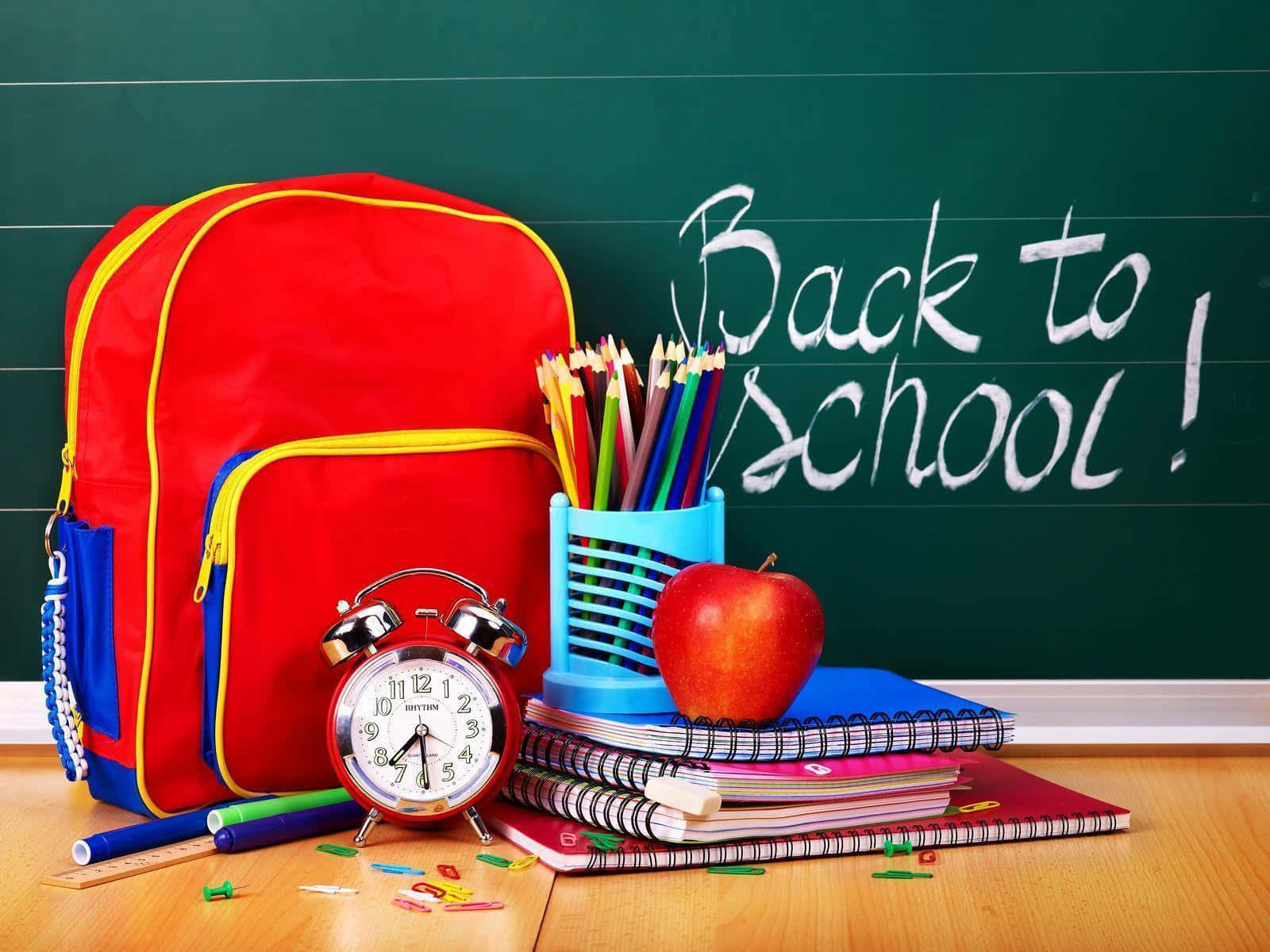 Cool School Supplies Back To School Background