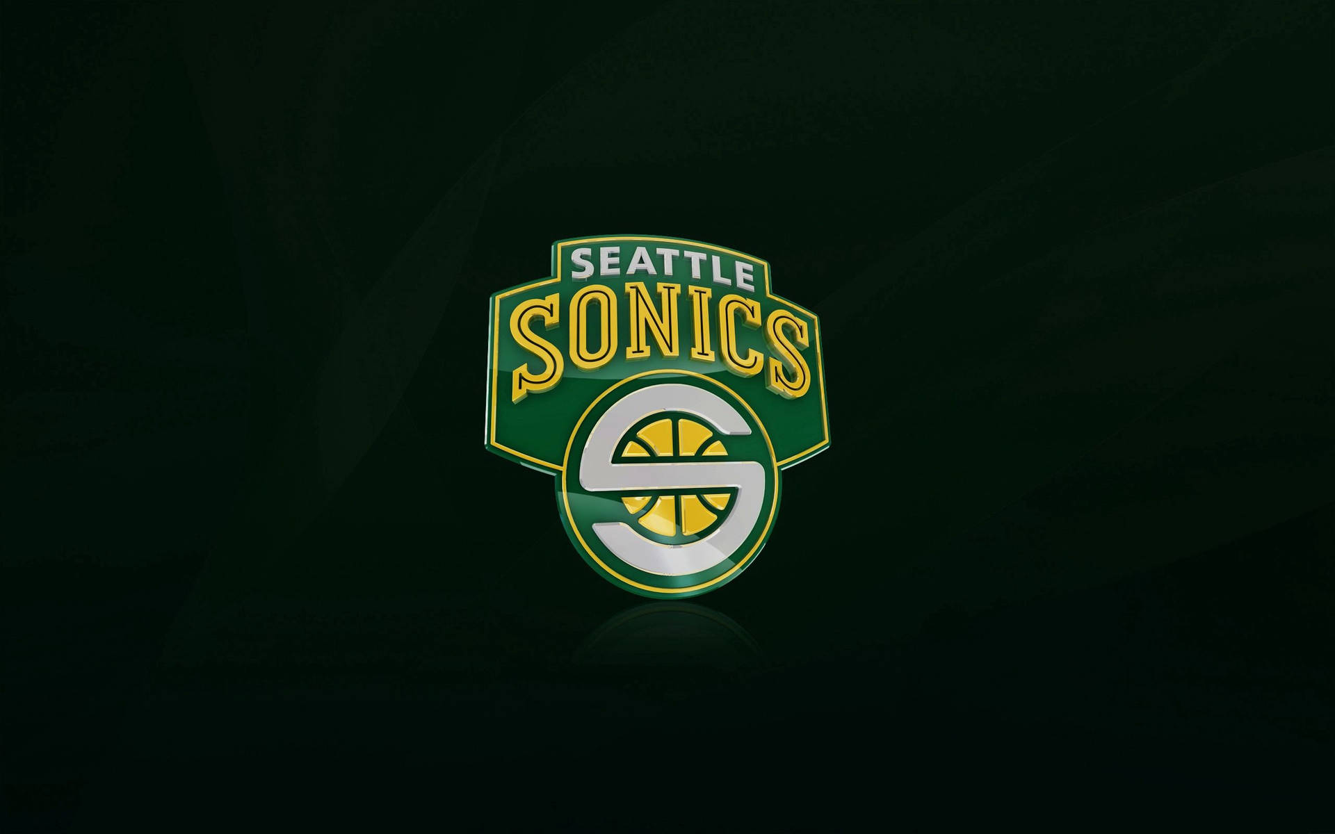 Cool Seattle Sonics Nba Logo Background