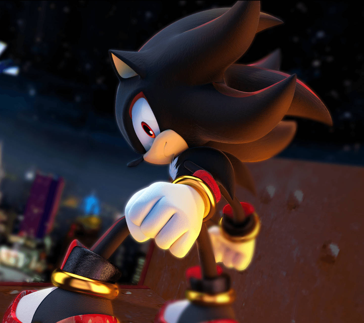 Cool Shadow The Hedgehog Graphic Art Background