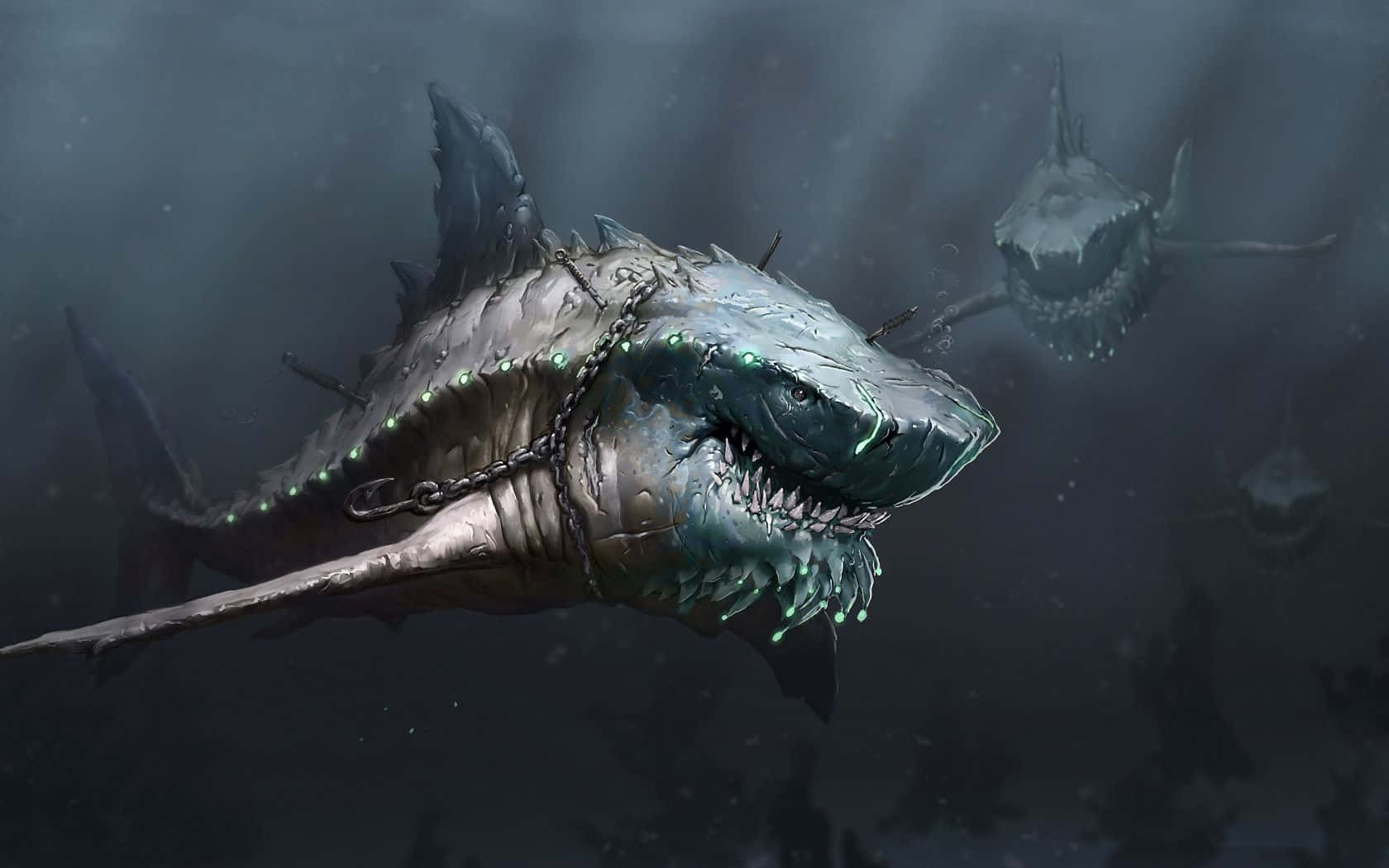 Cool Shark Creepy Art