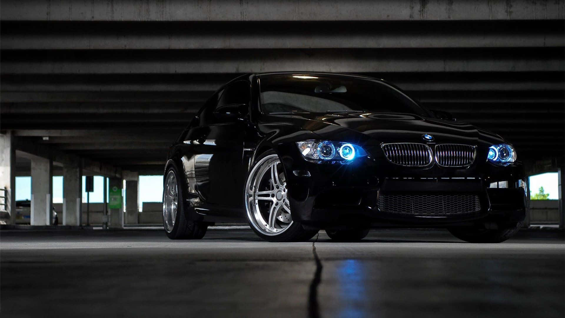 Cool Shiny Blue Bmw Background