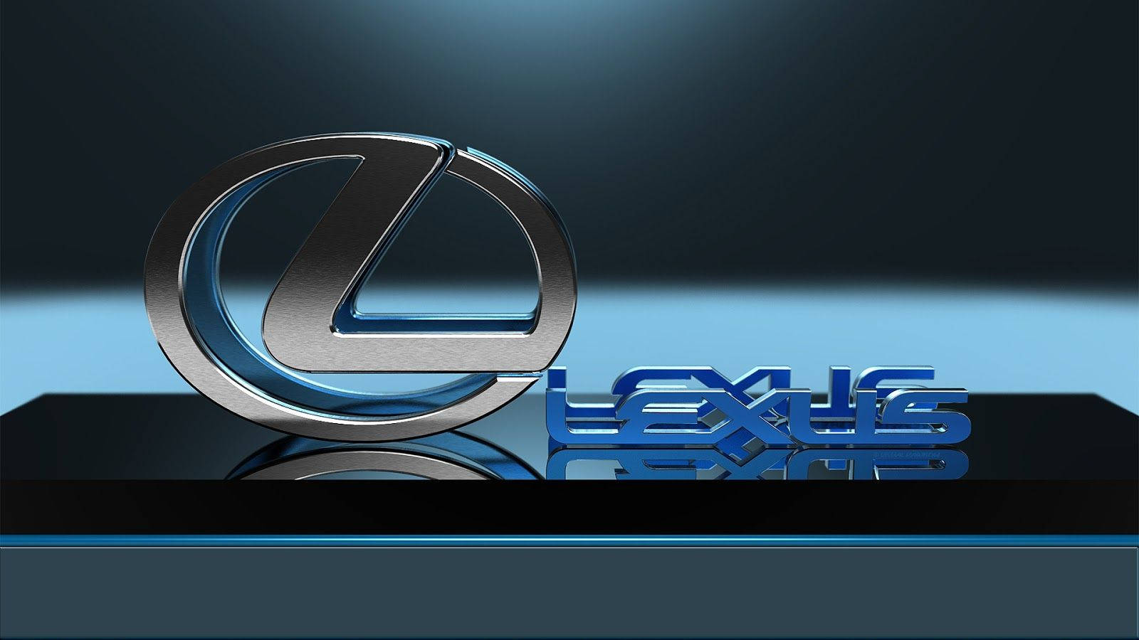 Cool Silver Lexus Logo Background