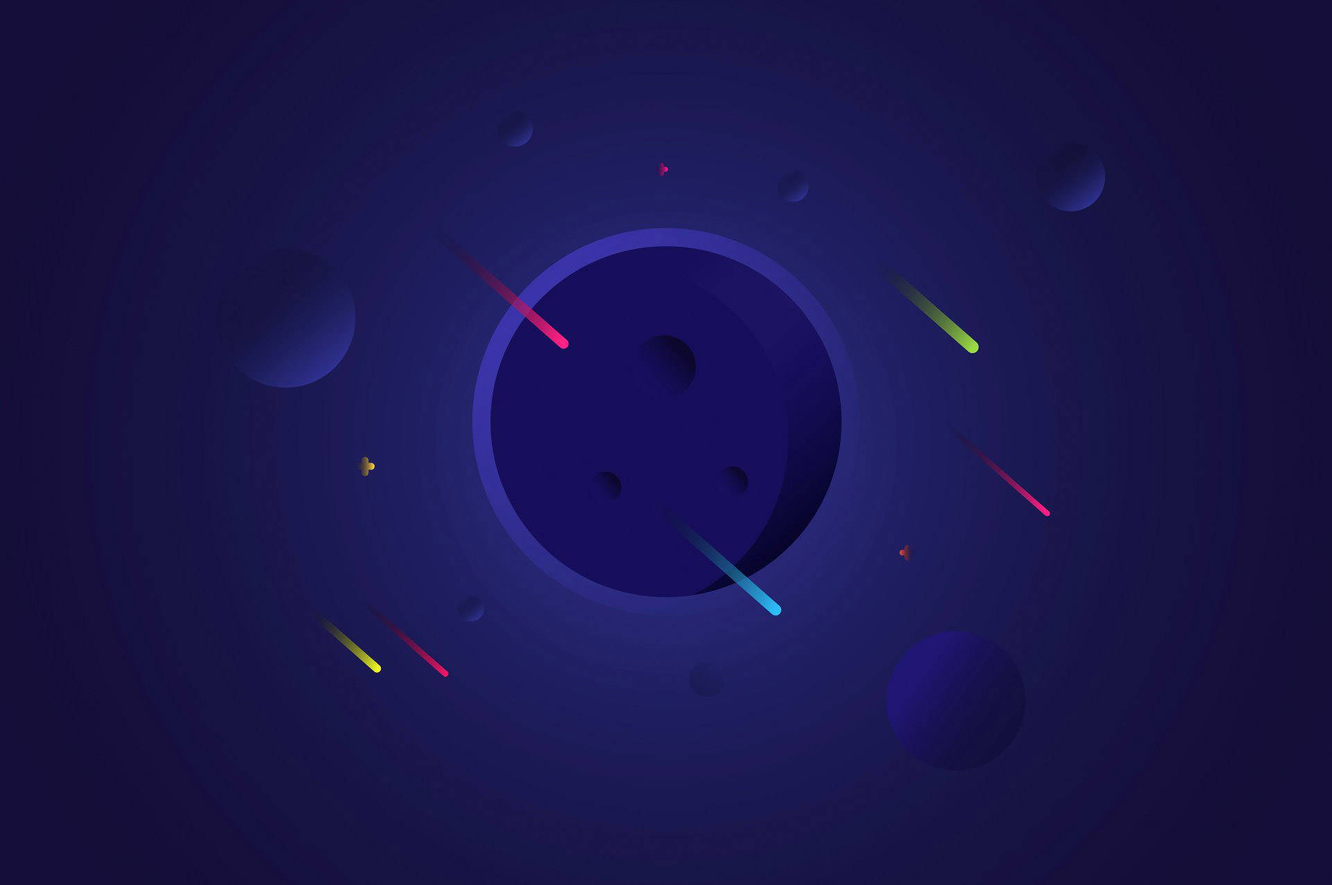 Cool Simple Abstract Planet Background