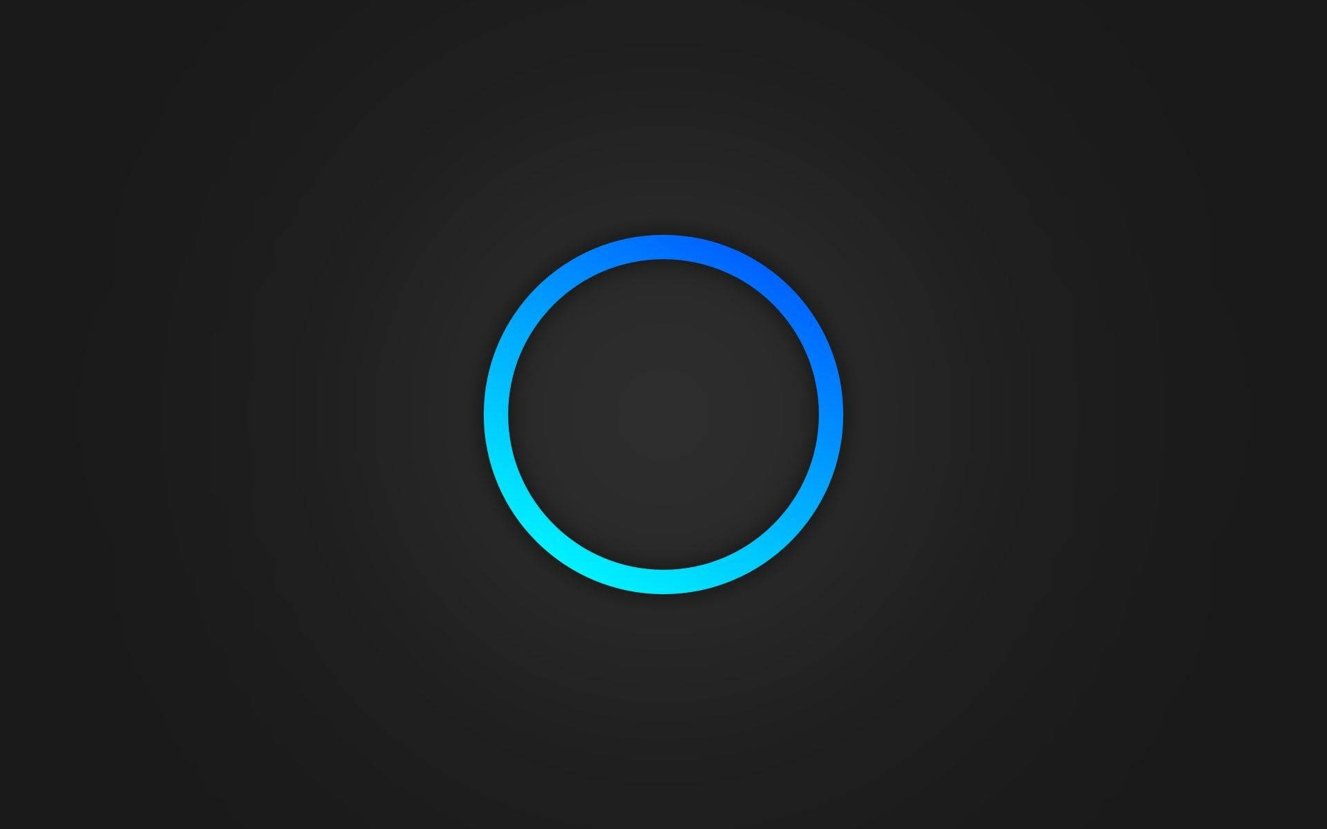 Cool Simple Blue Circle Outline Background