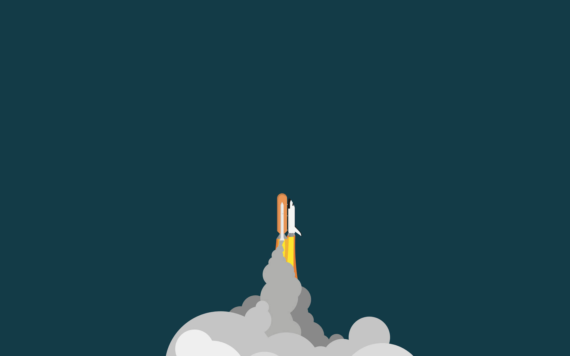 Cool Simple Rocket Launch Background