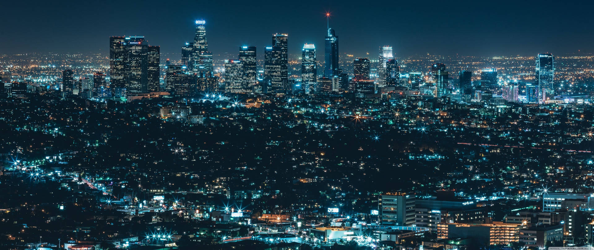 Cool Skyline Of Los Angeles 4k Background