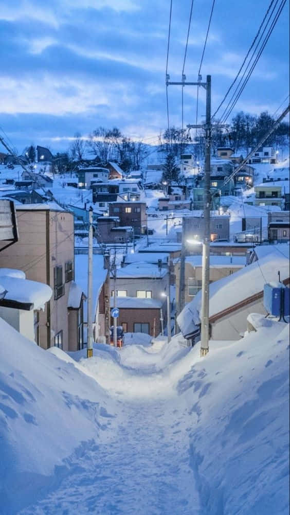 Cool Snowy Experience With Apple’s Latest Iphone Background