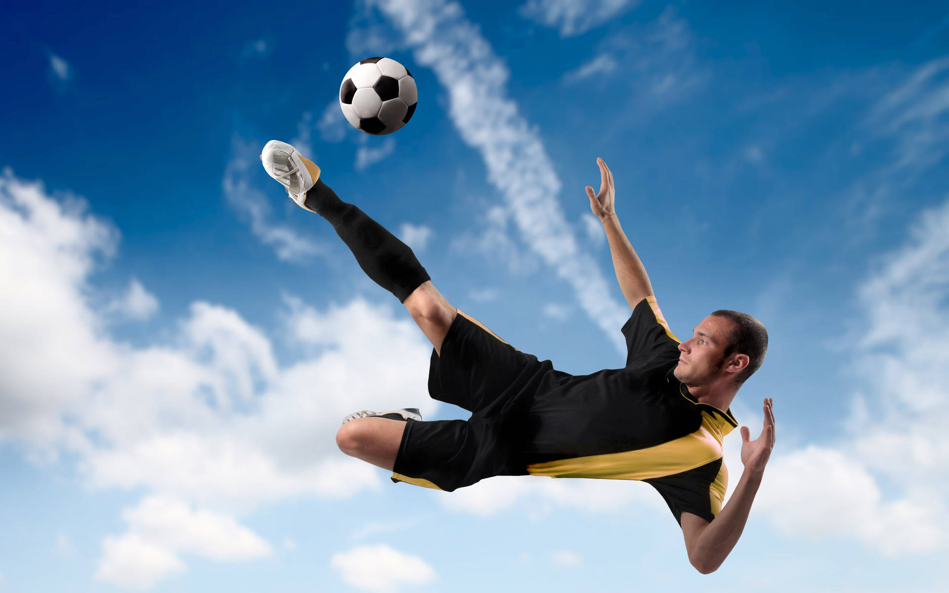 Cool Soccer Air Kick Background