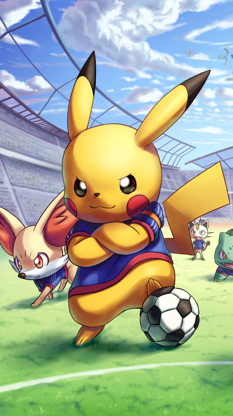 Cool Soccer Desktop Pikachu Pokemon Background