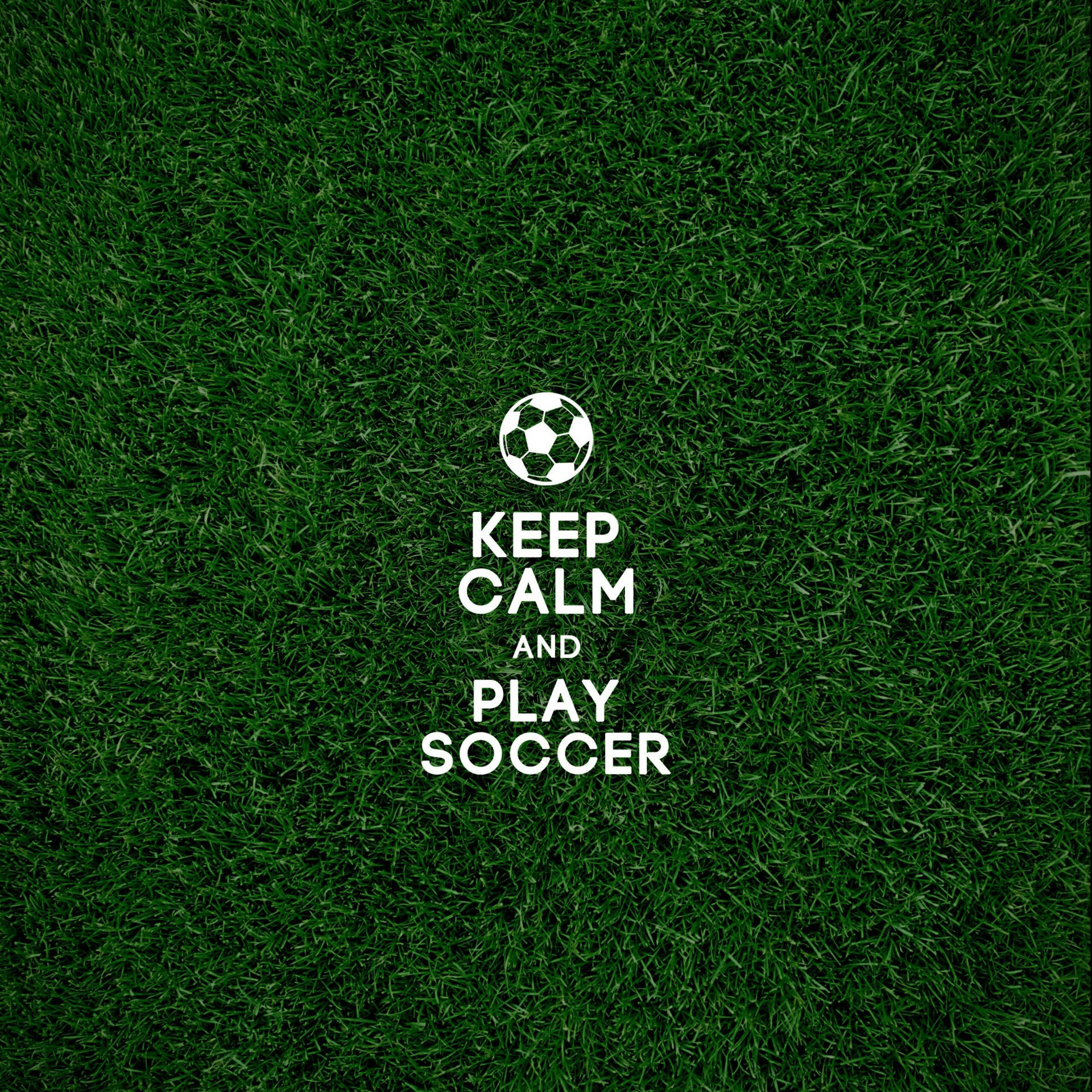 Cool Soccer Keep Calm Quote Background