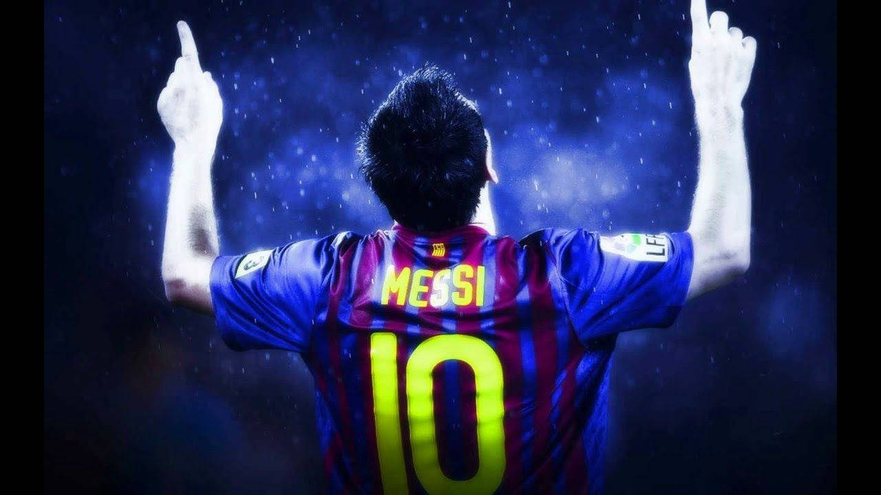 Cool Soccer Messi Poster Art Background