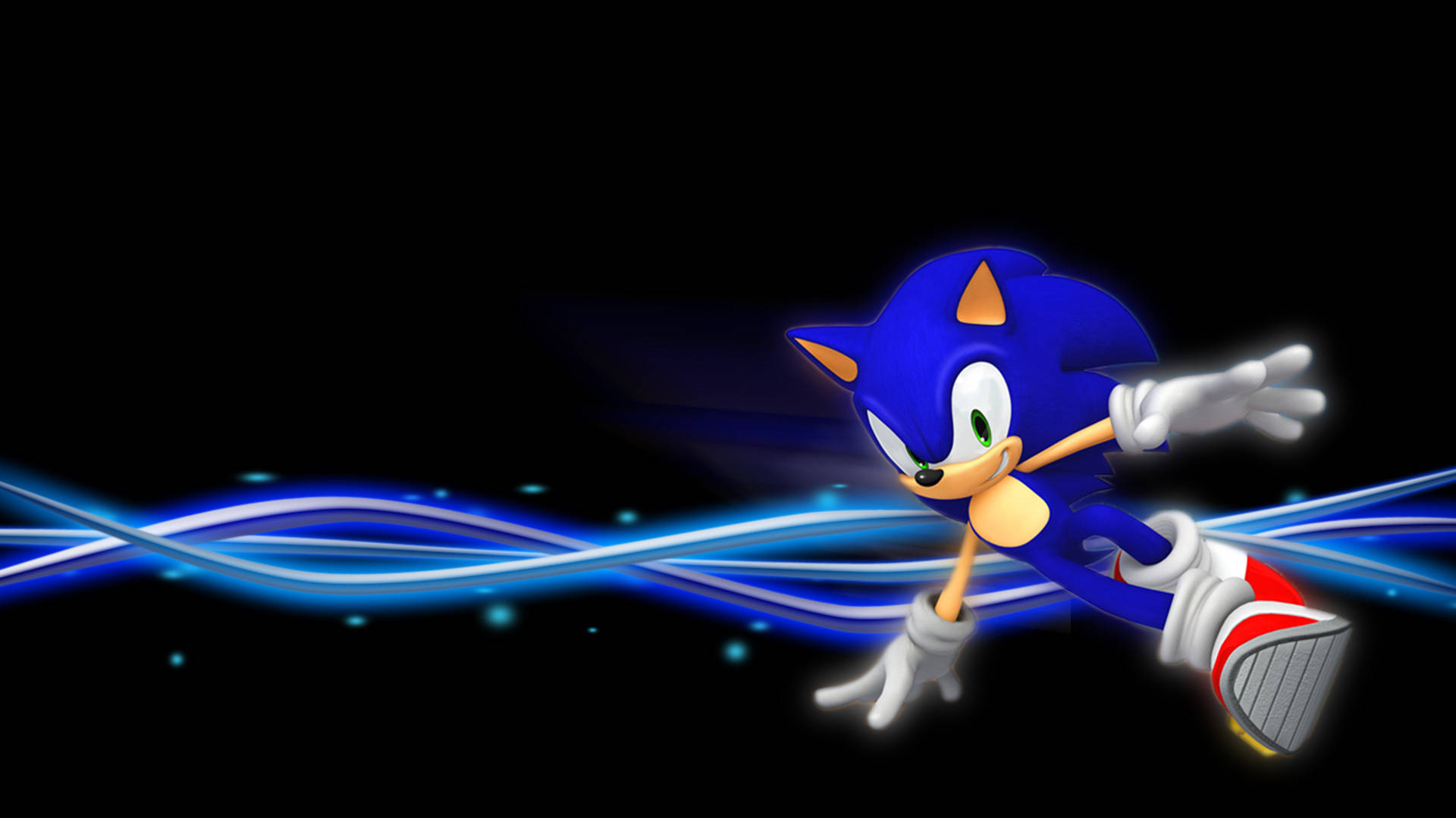 Cool Sonic The Hedgehog Taking A Daring Leap