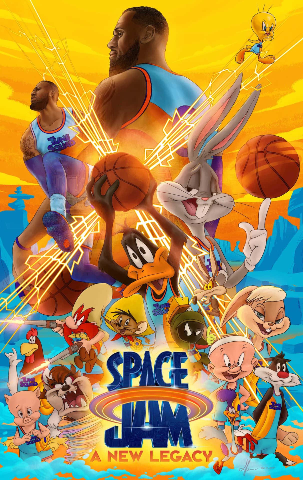 Cool Space Jam - A Fantastic Journey Through Space! Background