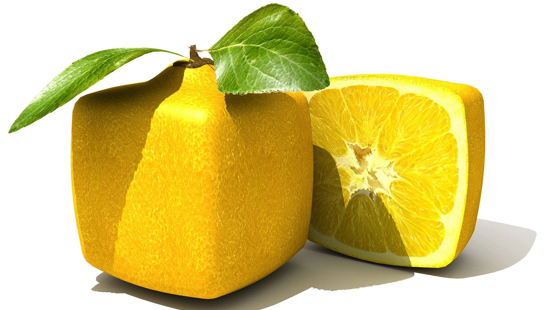 Cool Square Lemon Background