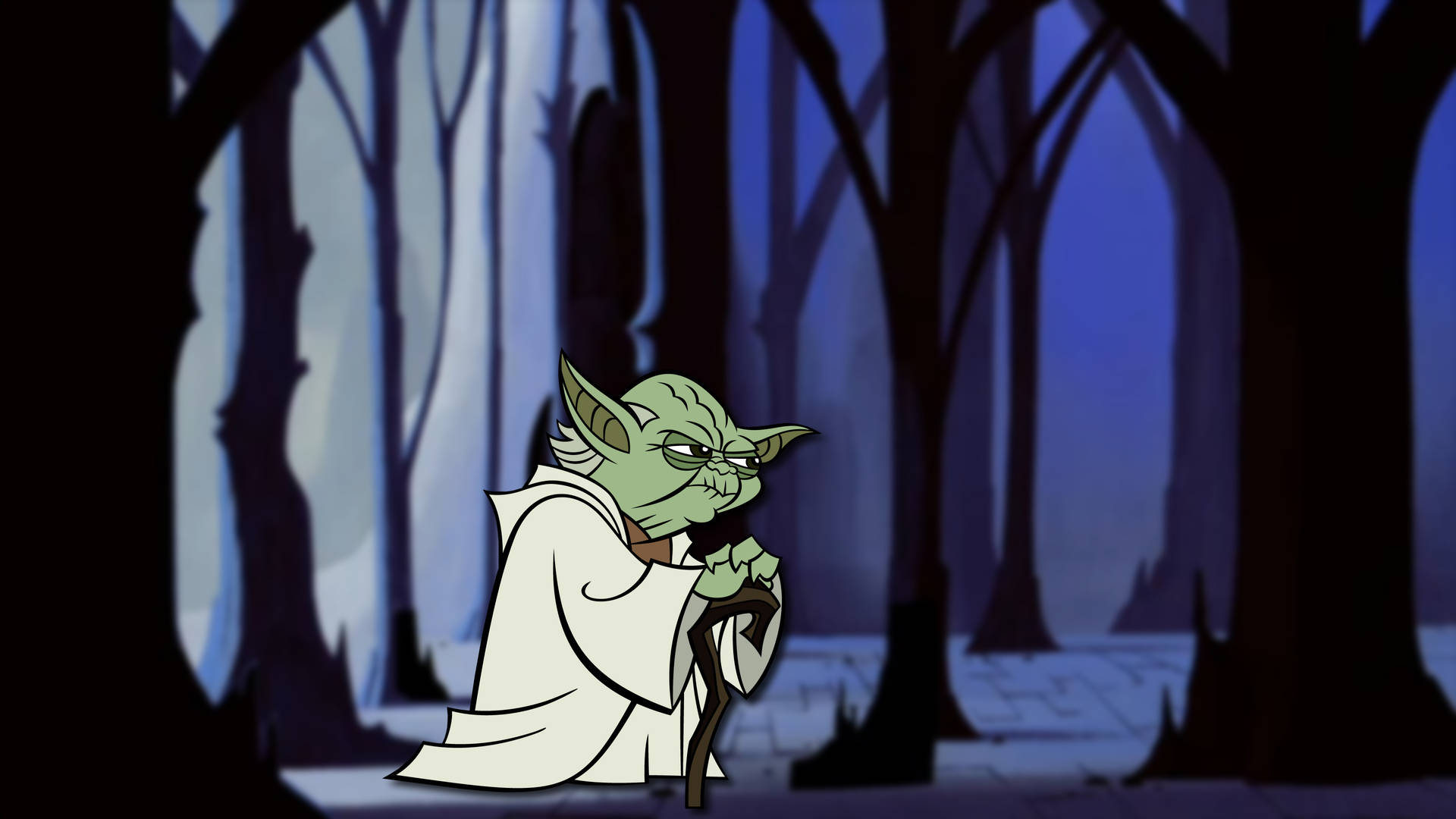 Cool Star Wars Old Yoda Background