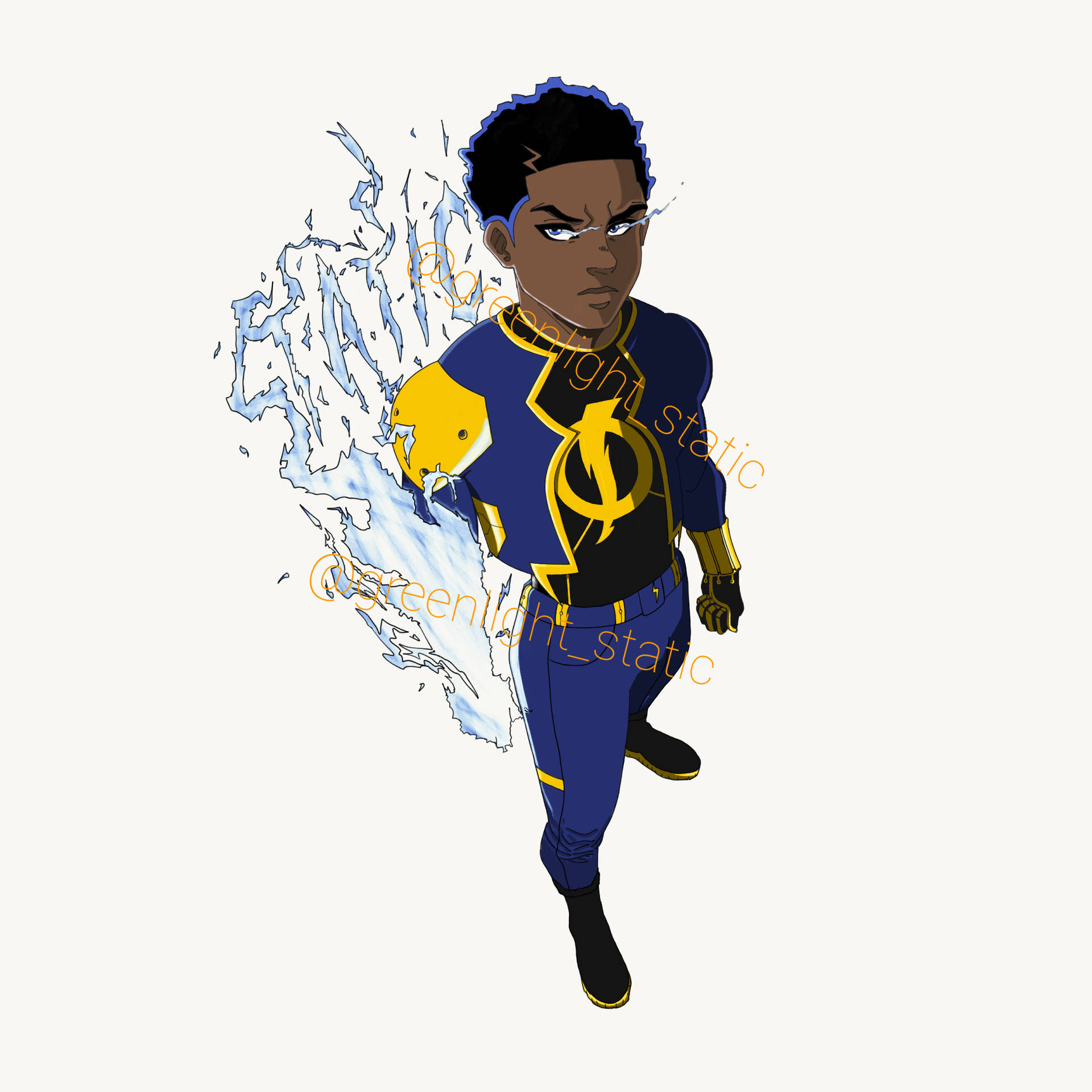 Cool Static Shock Artwork Background