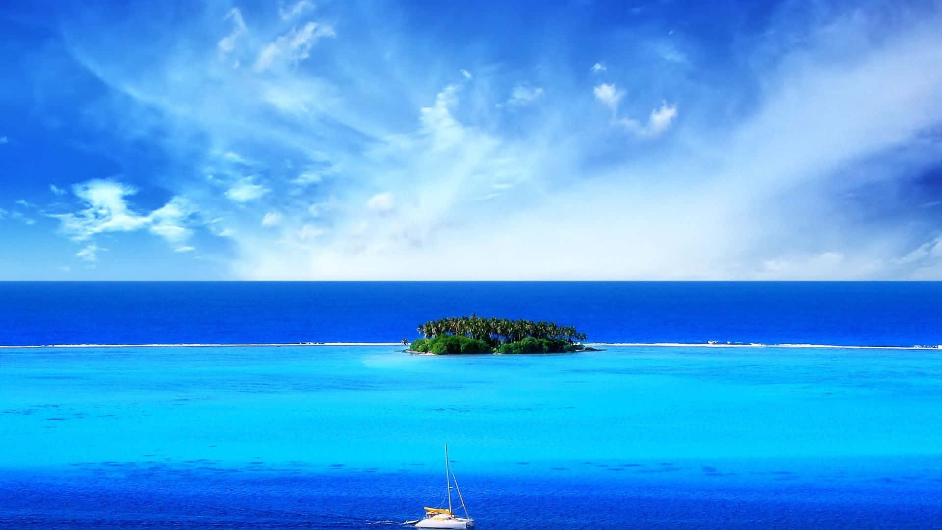 Cool Summer Blue Ocean Background