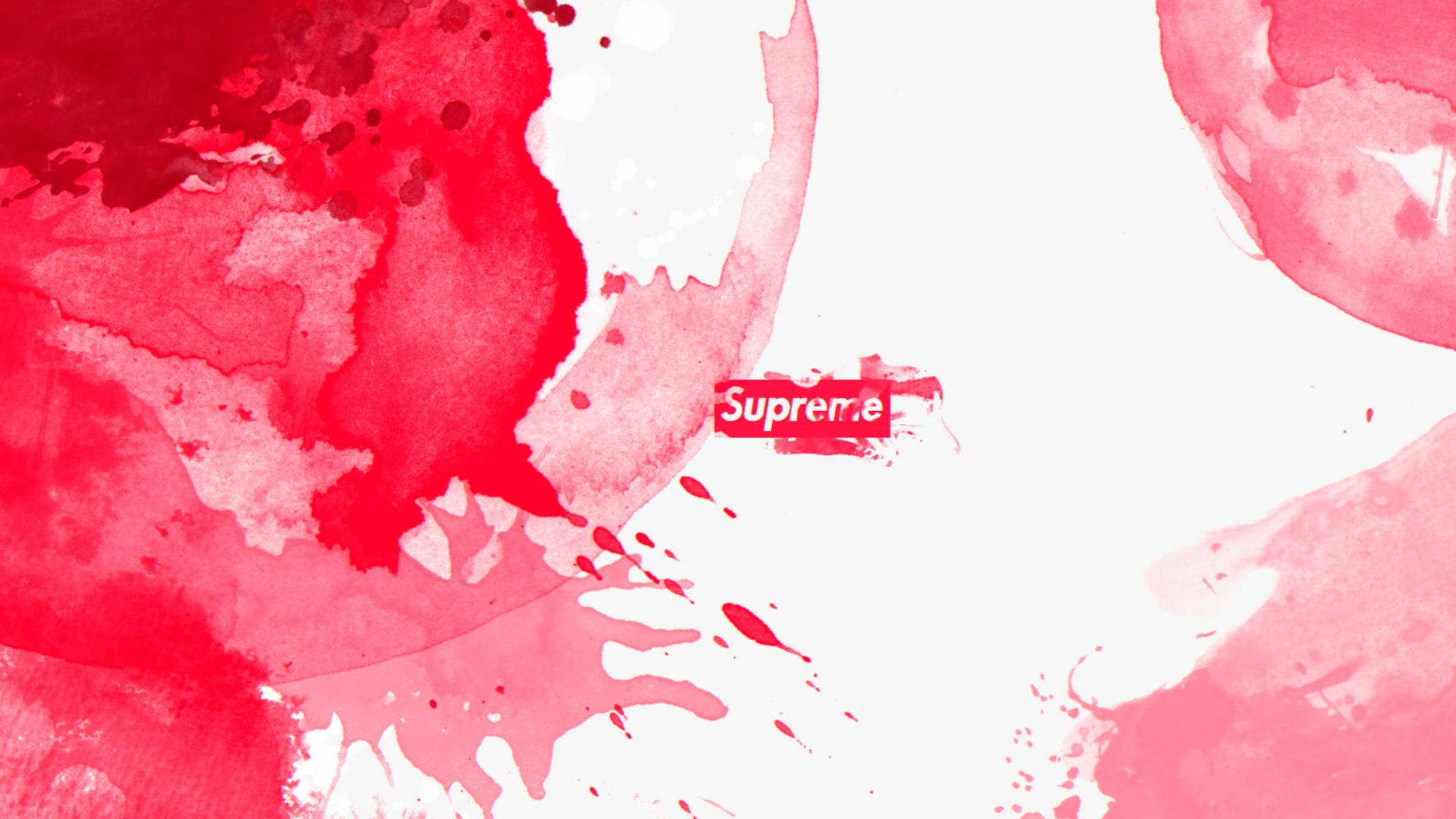 Cool Supreme Red Splatter Background