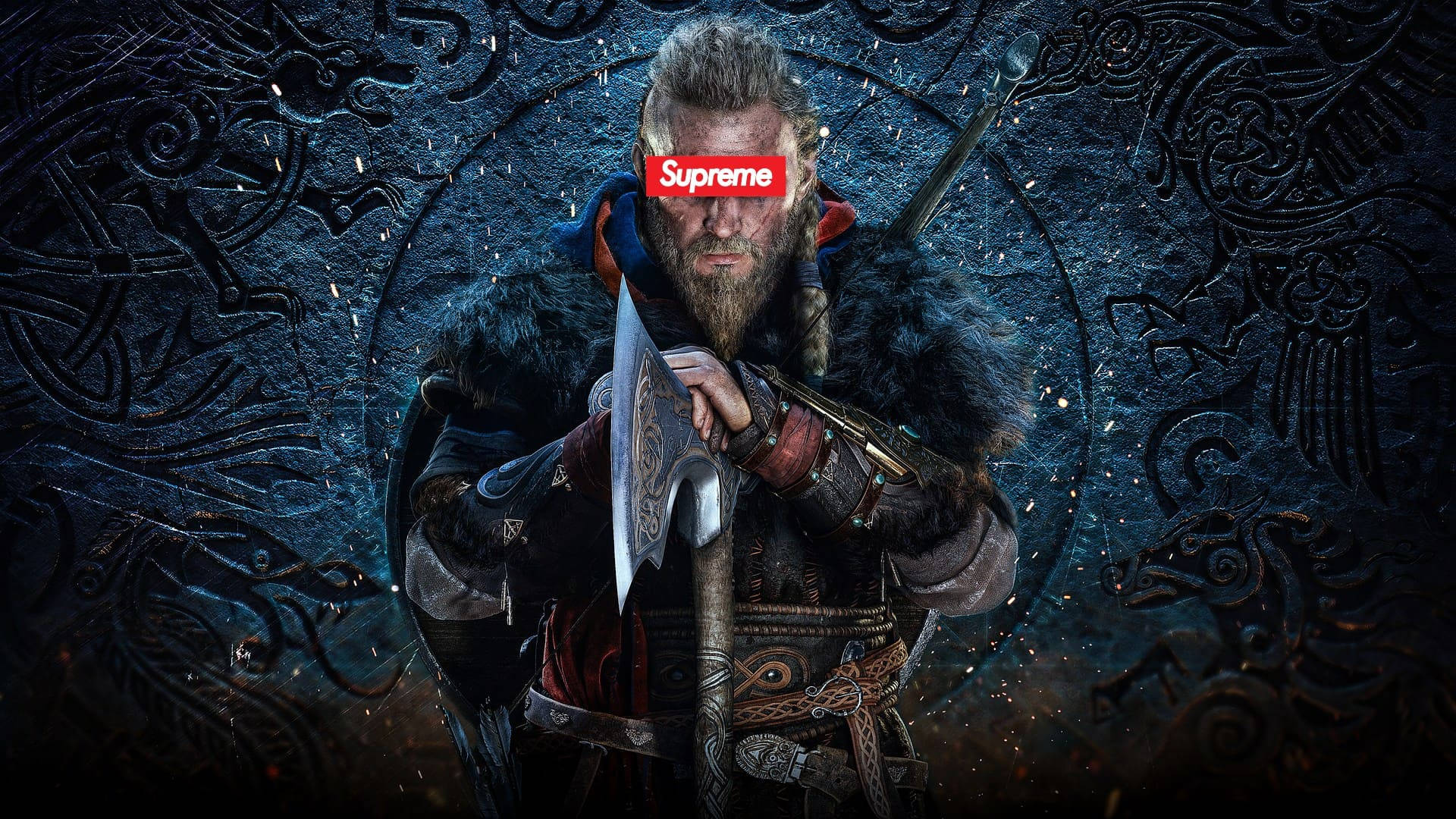 Cool Supreme Vikings Background