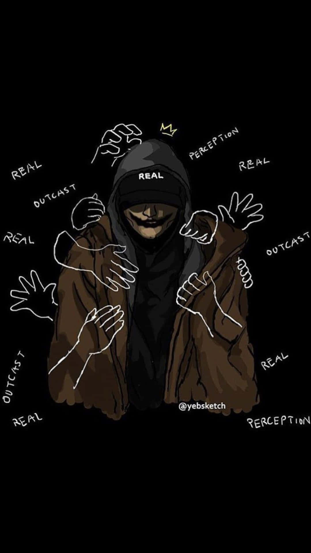 Cool Swag Outcast Man Background