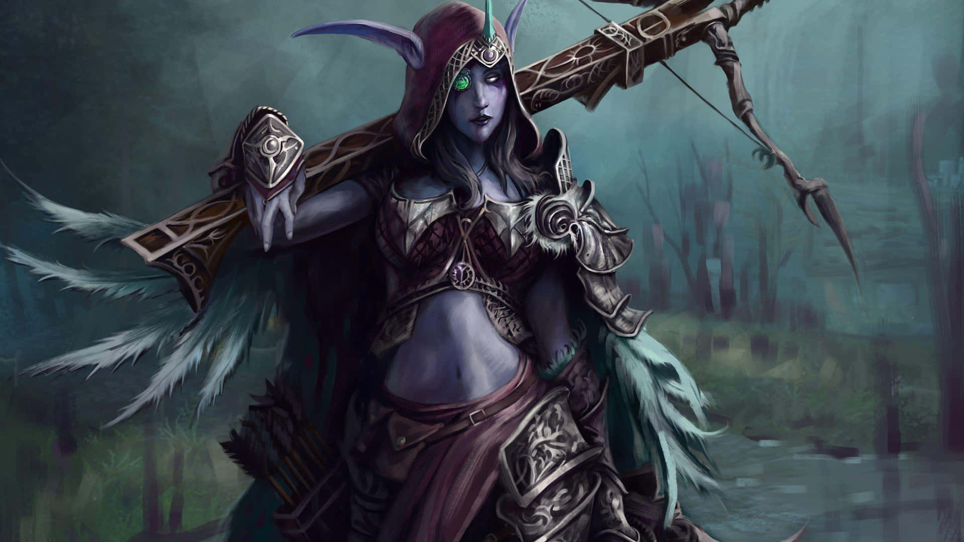 Cool Sylvanas Windrunner Green Eye