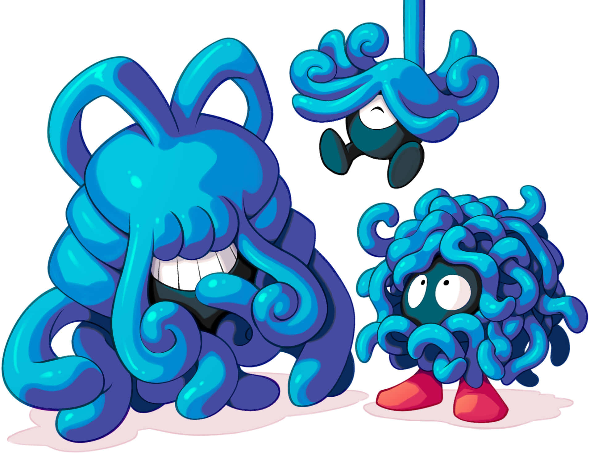 Cool Tangela Evolution Fan Art Background