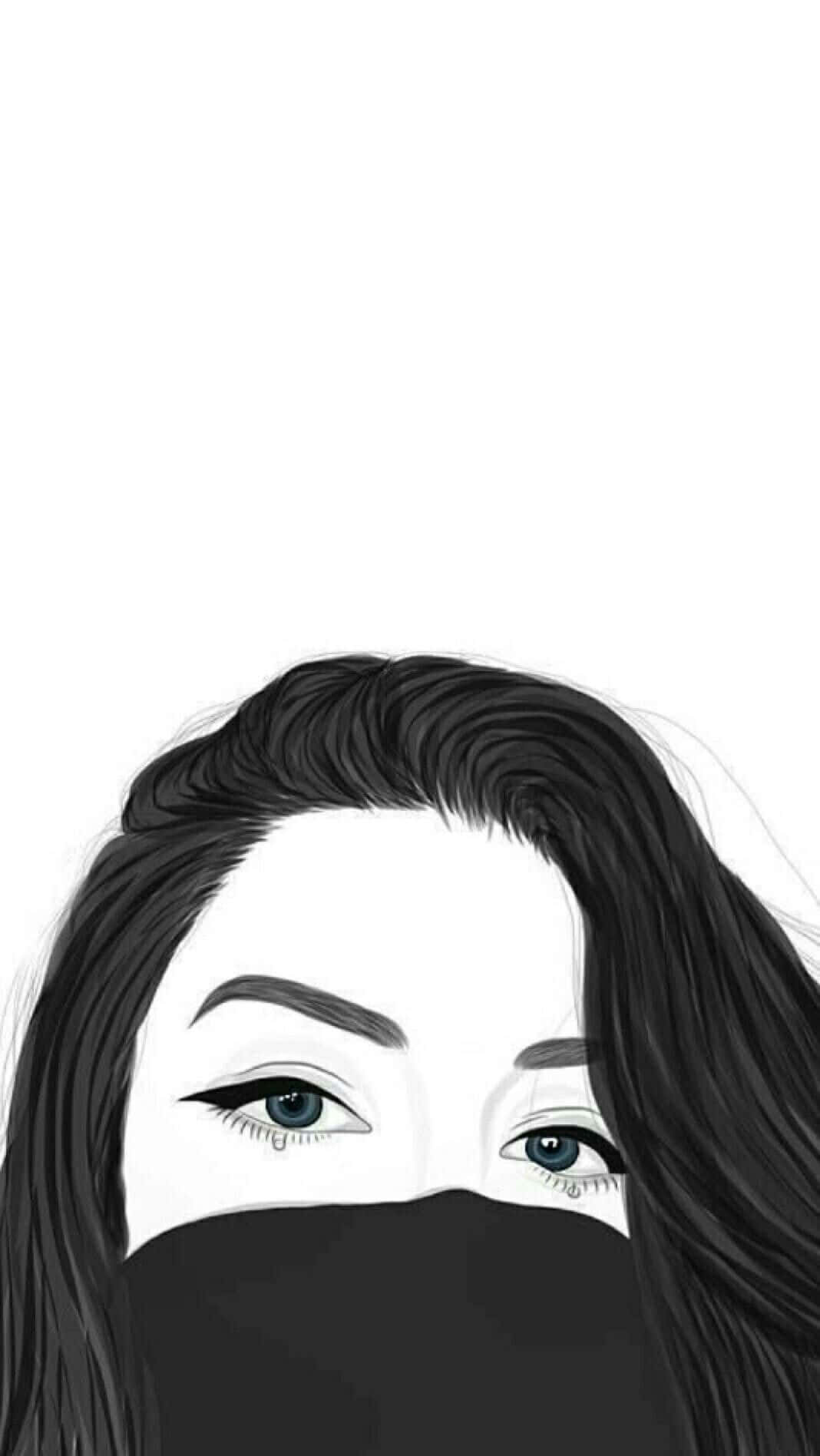 Cool_ Teenager_with_ Mask_ Artwork Background
