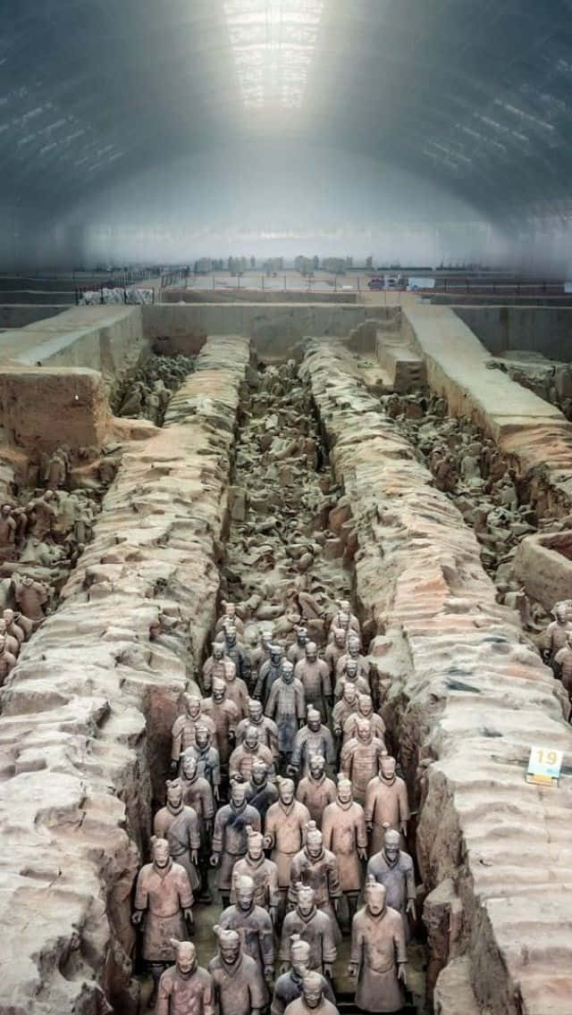 Cool Terracotta Warriors Sculptures Museum Background