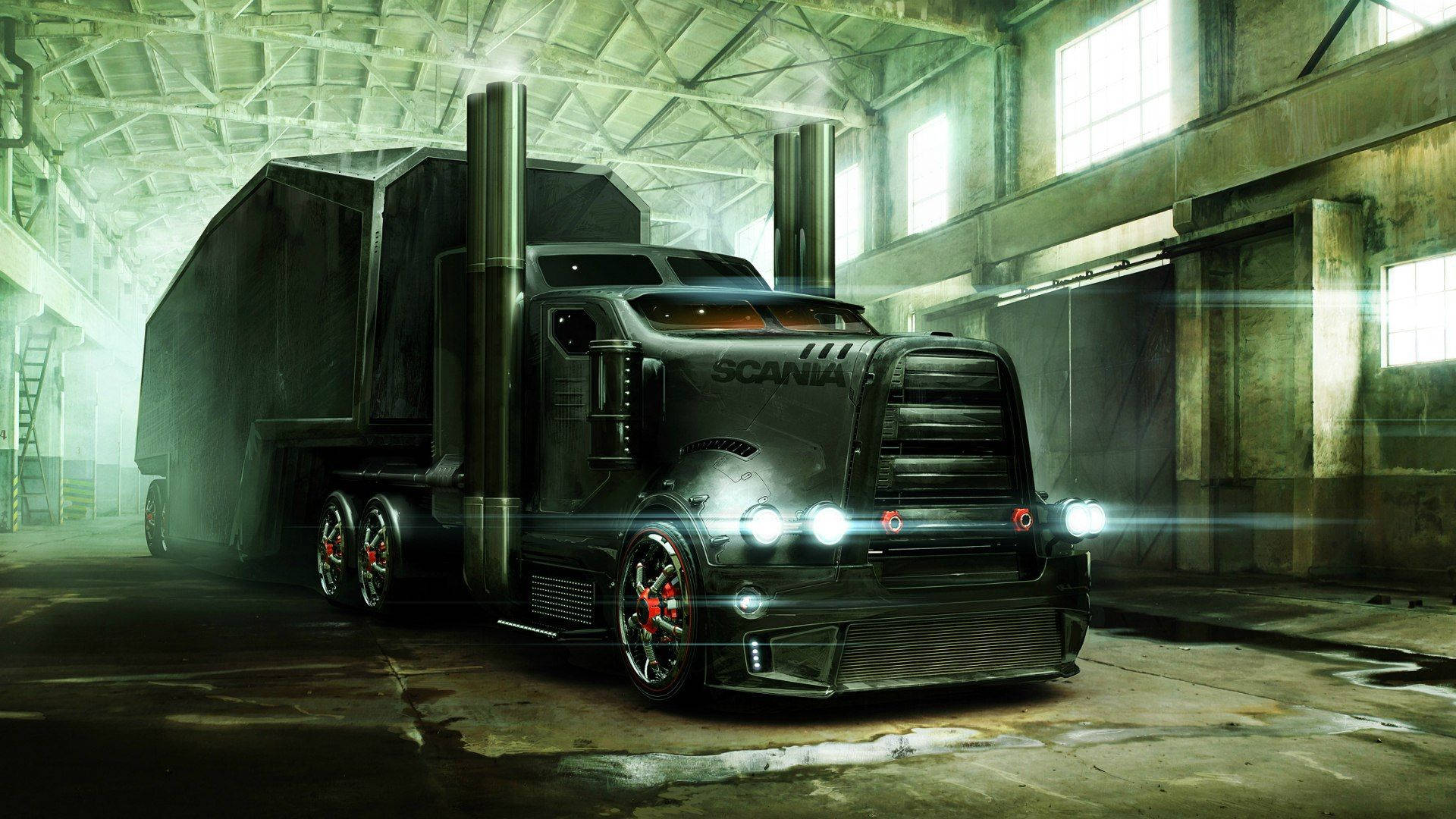 Cool Truck For War Background