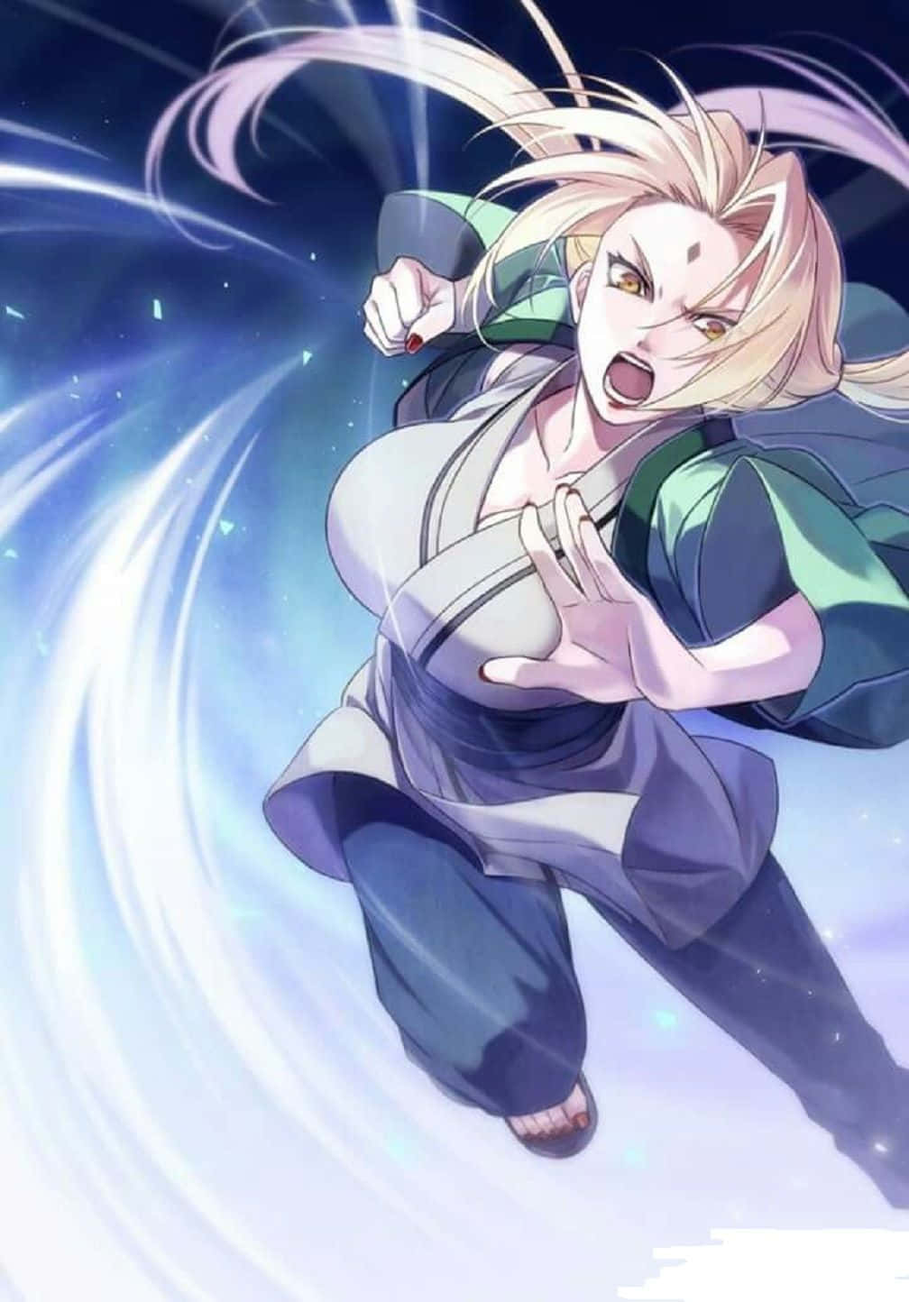 Cool Tsunade Iphone Fanart Background